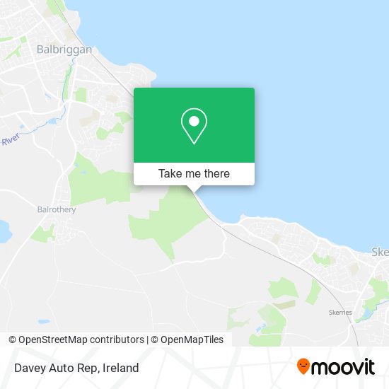 Davey Auto Rep map