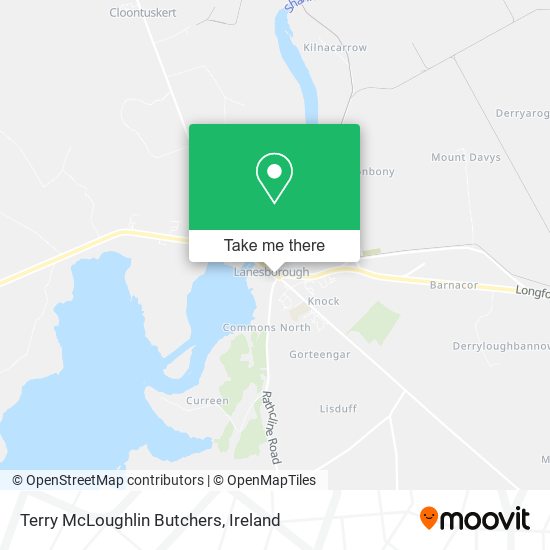 Terry McLoughlin Butchers map