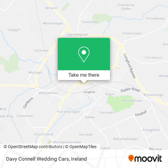 Davy Connell Wedding Cars map