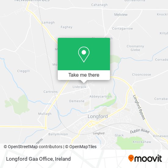 Longford Gaa Office map