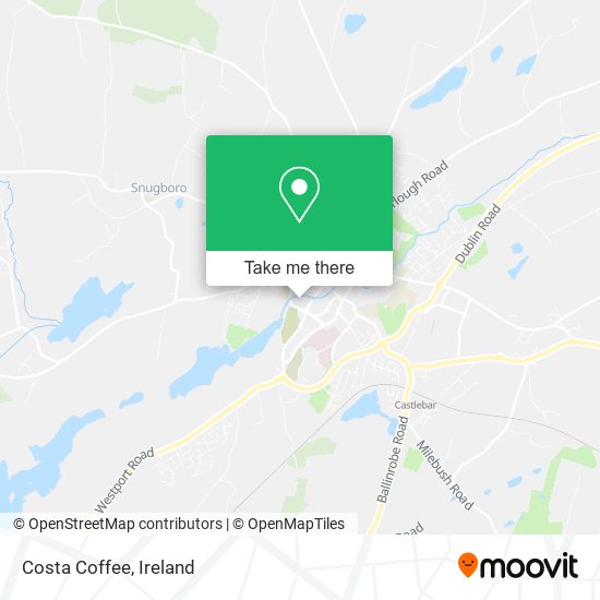 Costa Coffee map