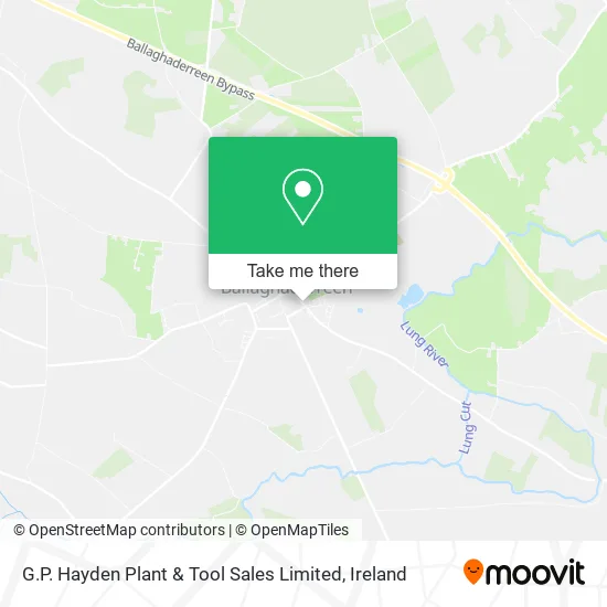 G.P. Hayden Plant & Tool Sales Limited map