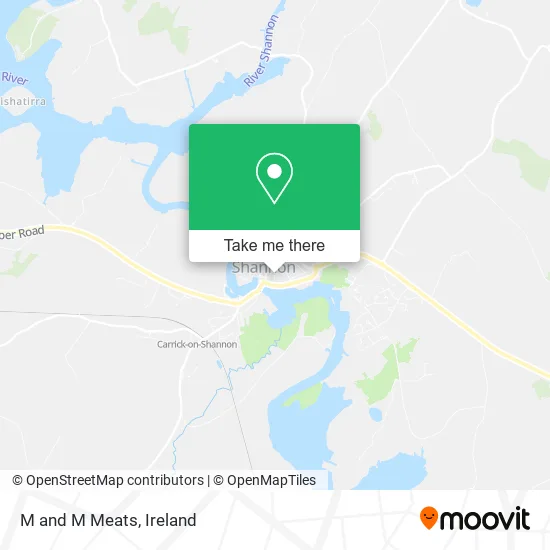 M and M Meats map