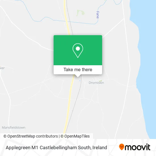 Applegreen M1 Castlebellingham South map