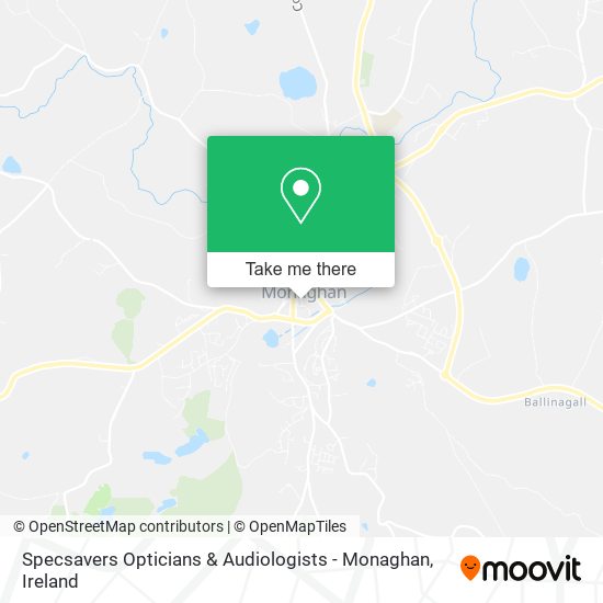 Specsavers Opticians & Audiologists - Monaghan map