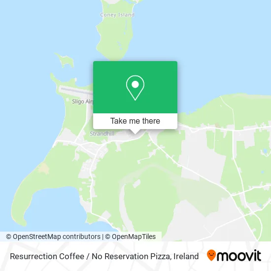 Resurrection Coffee / No Reservation Pizza map