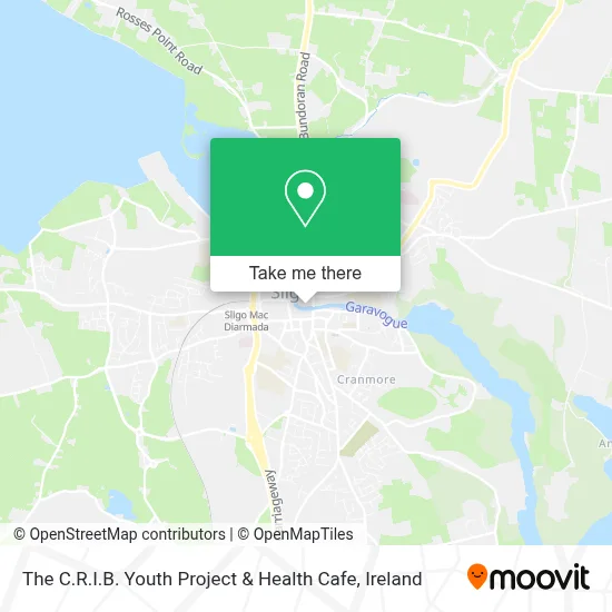 The C.R.I.B. Youth Project & Health Cafe map