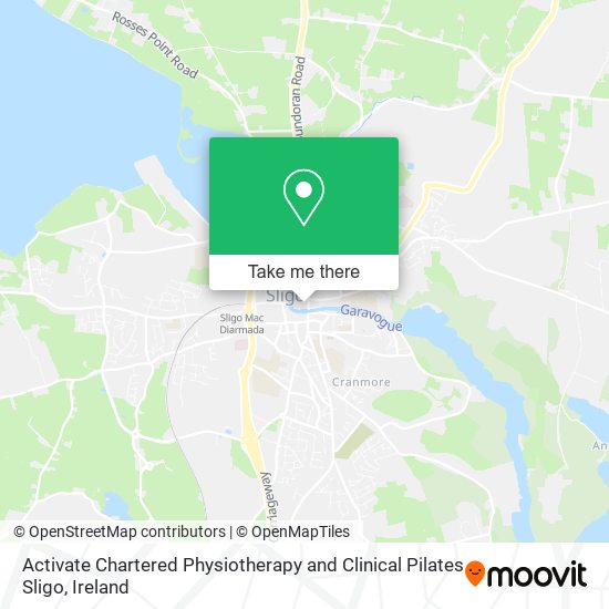 Activate Chartered Physiotherapy and Clinical Pilates Sligo map