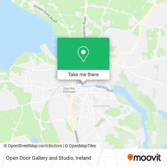 Open Door Gallery and Studio map