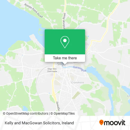Kelly and MacGowan Solicitors map