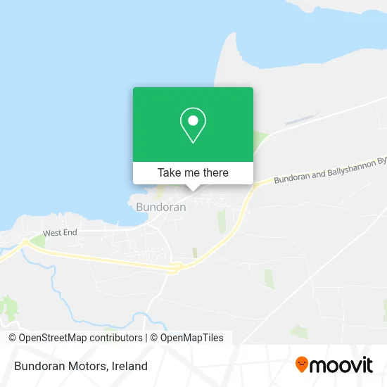 Bundoran Motors map