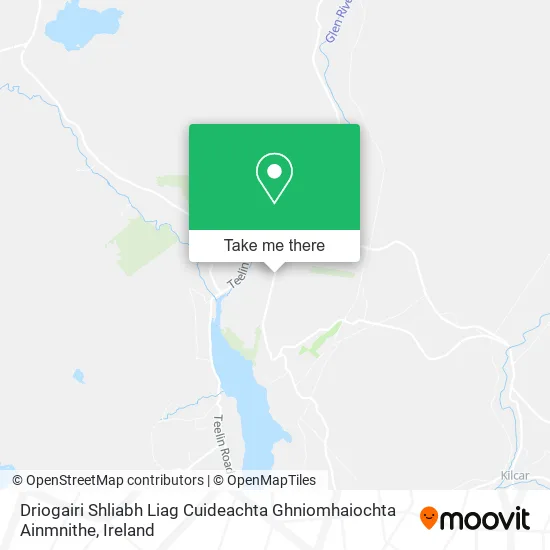 Driogairi Shliabh Liag Cuideachta Ghniomhaiochta Ainmnithe map