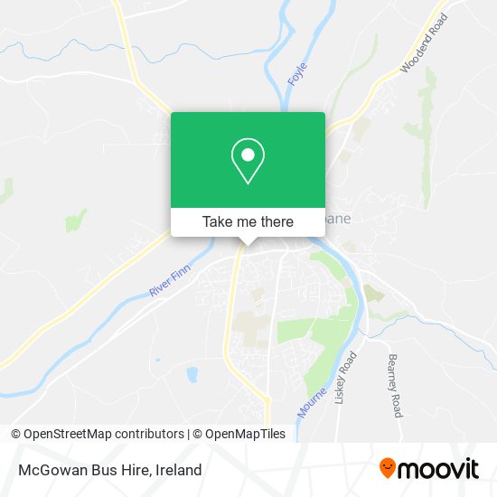 McGowan Bus Hire map