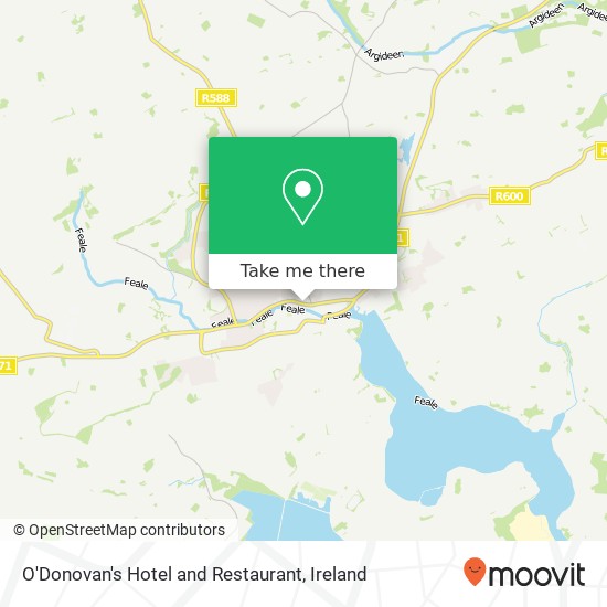 O'Donovan's Hotel and Restaurant map