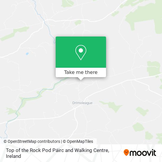 Top of the Rock Pod Páirc and Walking Centre map