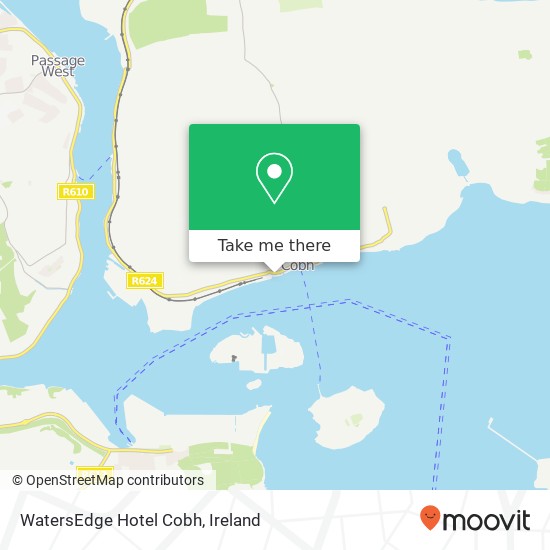 WatersEdge Hotel Cobh map