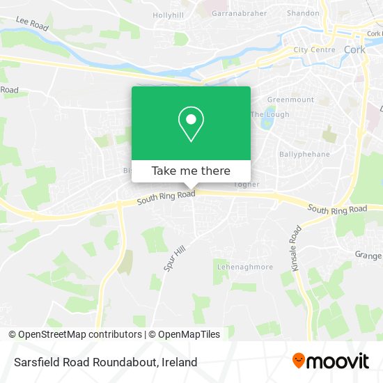 Sarsfield Road Roundabout map