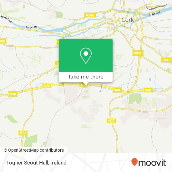 Togher Scout Hall map