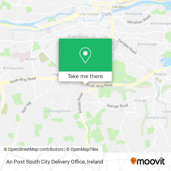 An Post South City Delivery Office map