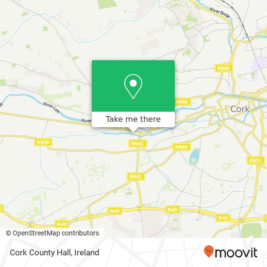 Cork County Hall map