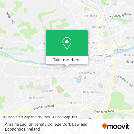 Áras na Laoi University College Cork Law and Economics map