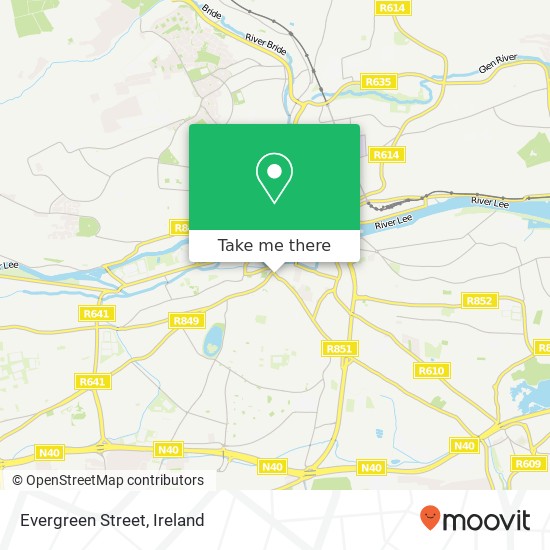 Evergreen Street map