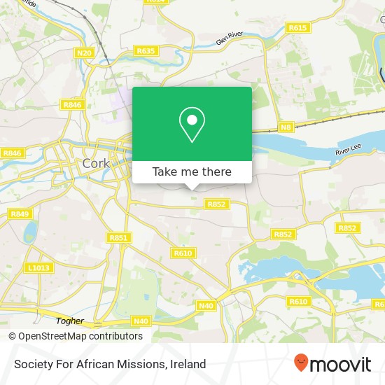 Society For African Missions map