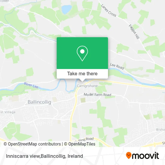 Inniscarra view,Ballincollig map