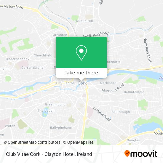 Club Vitae Cork - Clayton Hotel map