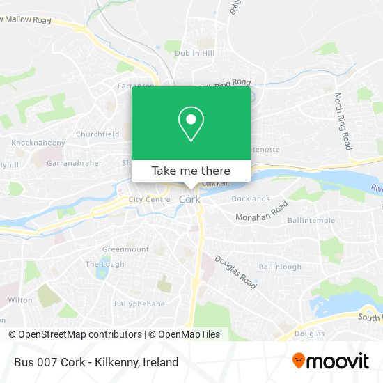 Bus 007 Cork - Kilkenny map