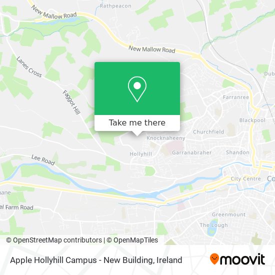 Apple Hollyhill Campus - New Building map