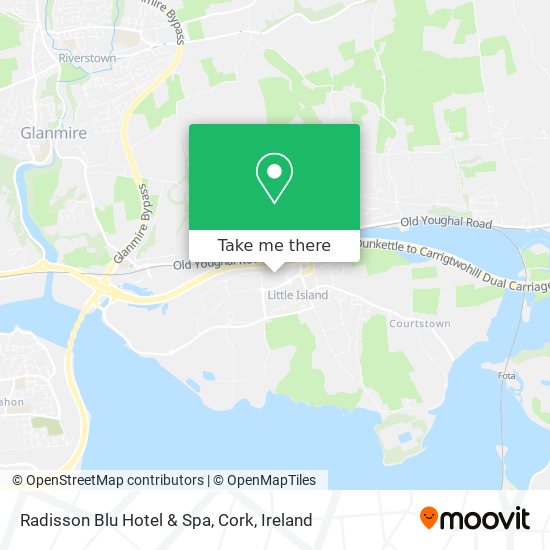 Radisson Blu Hotel & Spa, Cork map