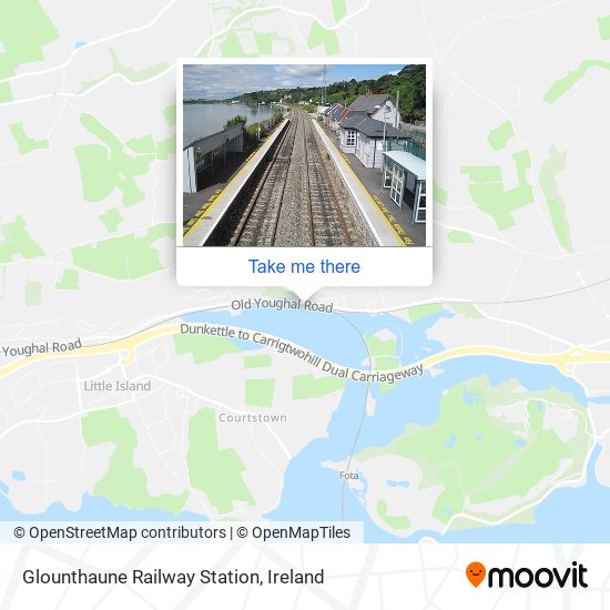 Glounthaune Railway Station map