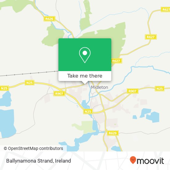 Ballynamona Strand map