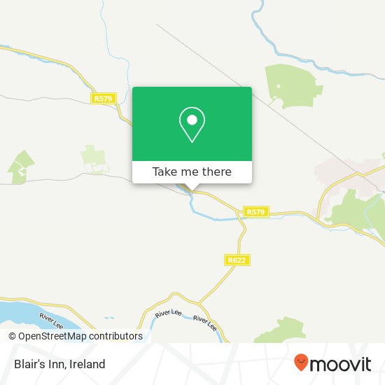Blair's Inn map