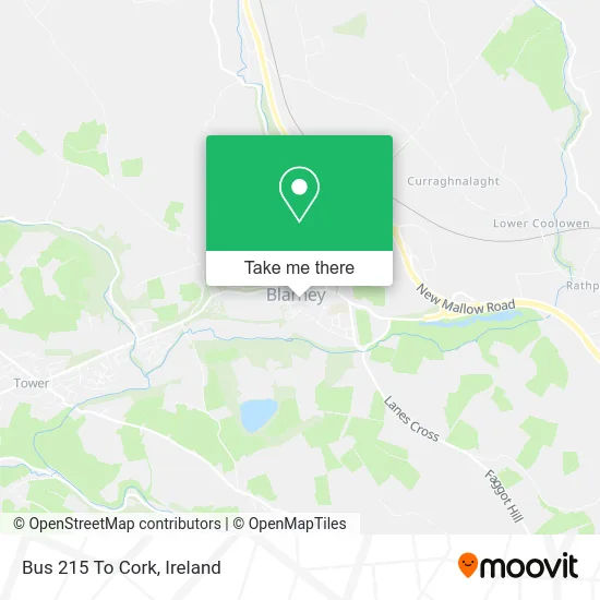 Bus 215 To Cork map