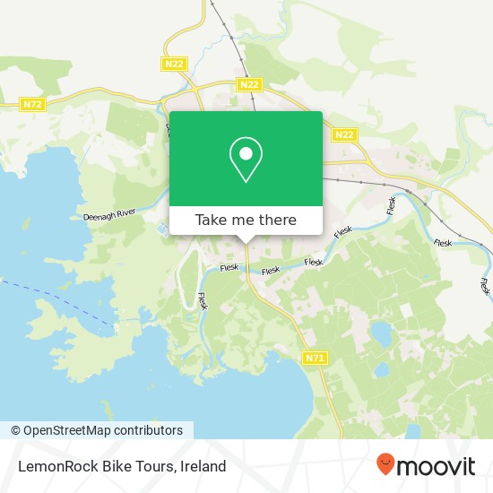 LemonRock Bike Tours map