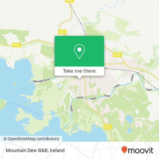 Mountain Dew B&B map