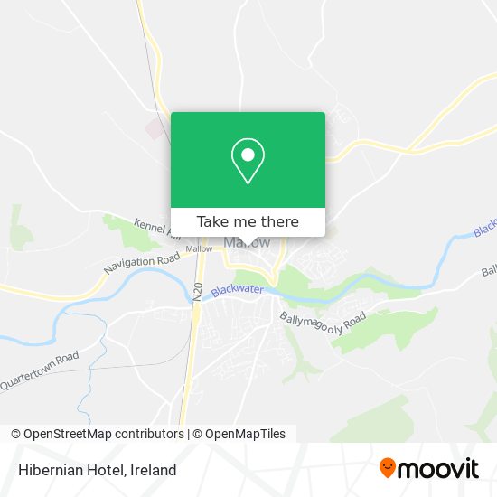 Hibernian Hotel map