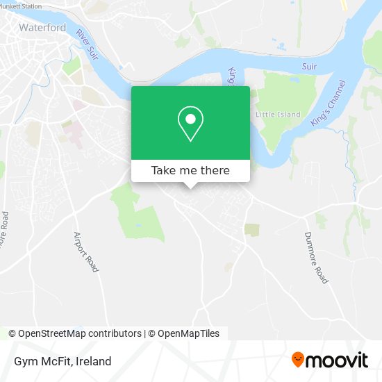 Gym McFit map