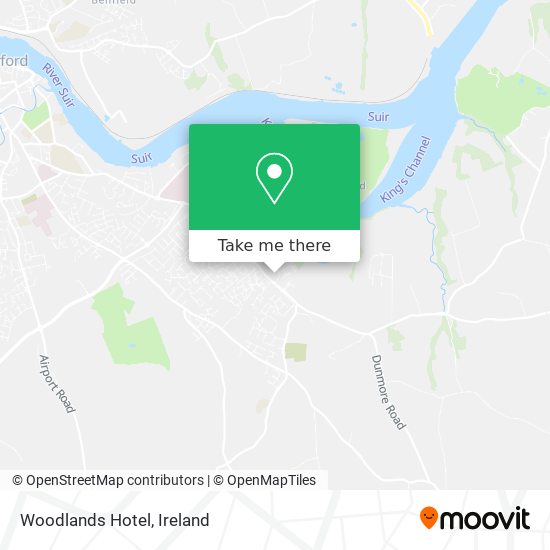 Woodlands Hotel map