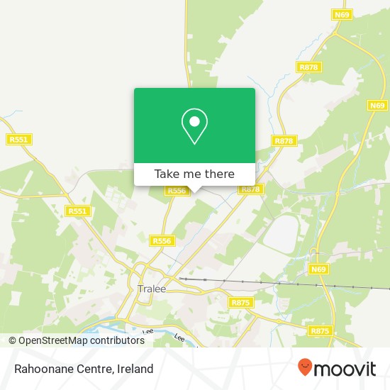 Rahoonane Centre map