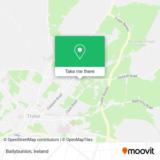 How to get to Ballybunion in Tralee by bus or train?