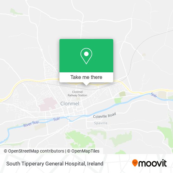 South Tipperary General Hospital map