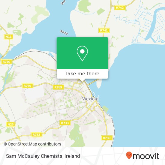 Sam McCauley Chemists map