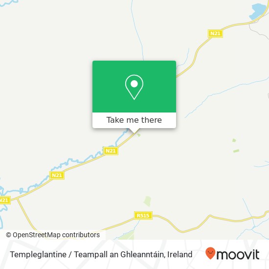 Templeglantine / Teampall an Ghleanntáin map