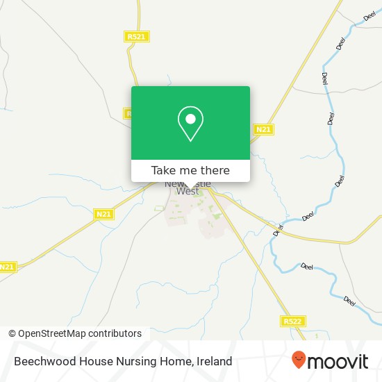 Beechwood House Nursing Home map