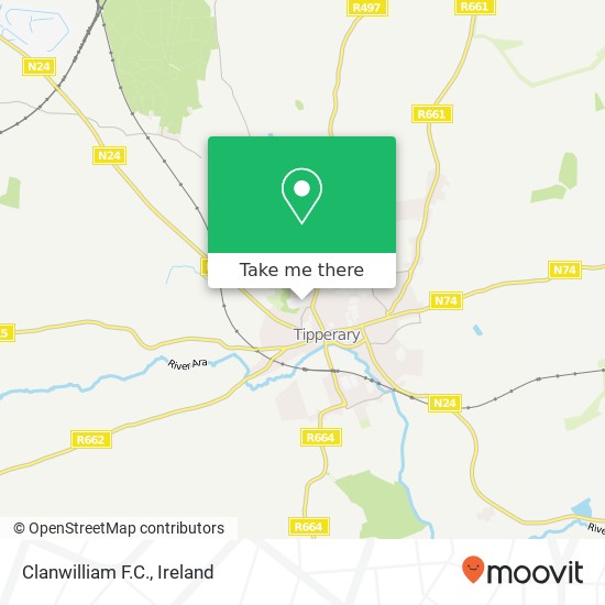 Clanwilliam F.C. map