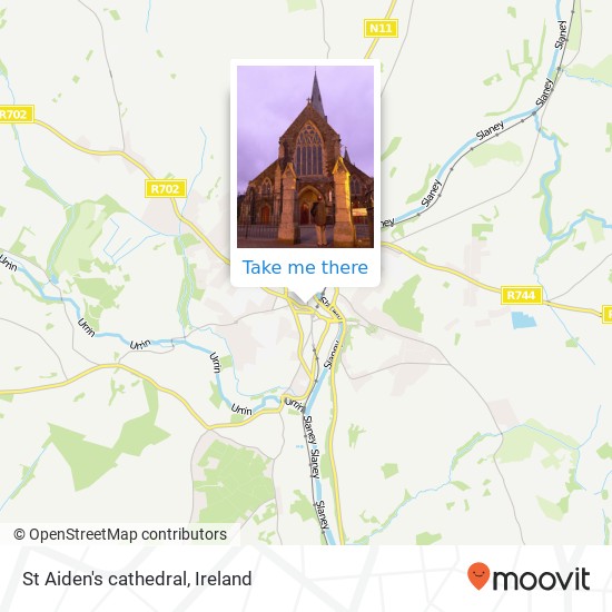 St Aiden's cathedral map