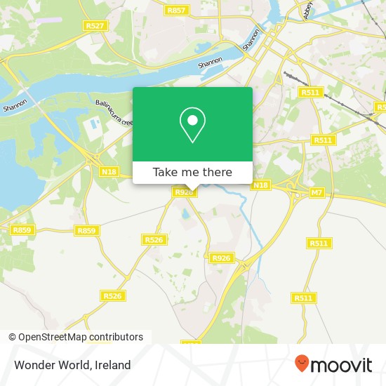 Wonder World map